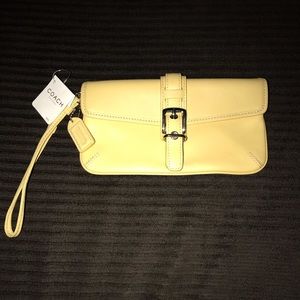 Coach Hampton Buckle Flap Satchel wristlet